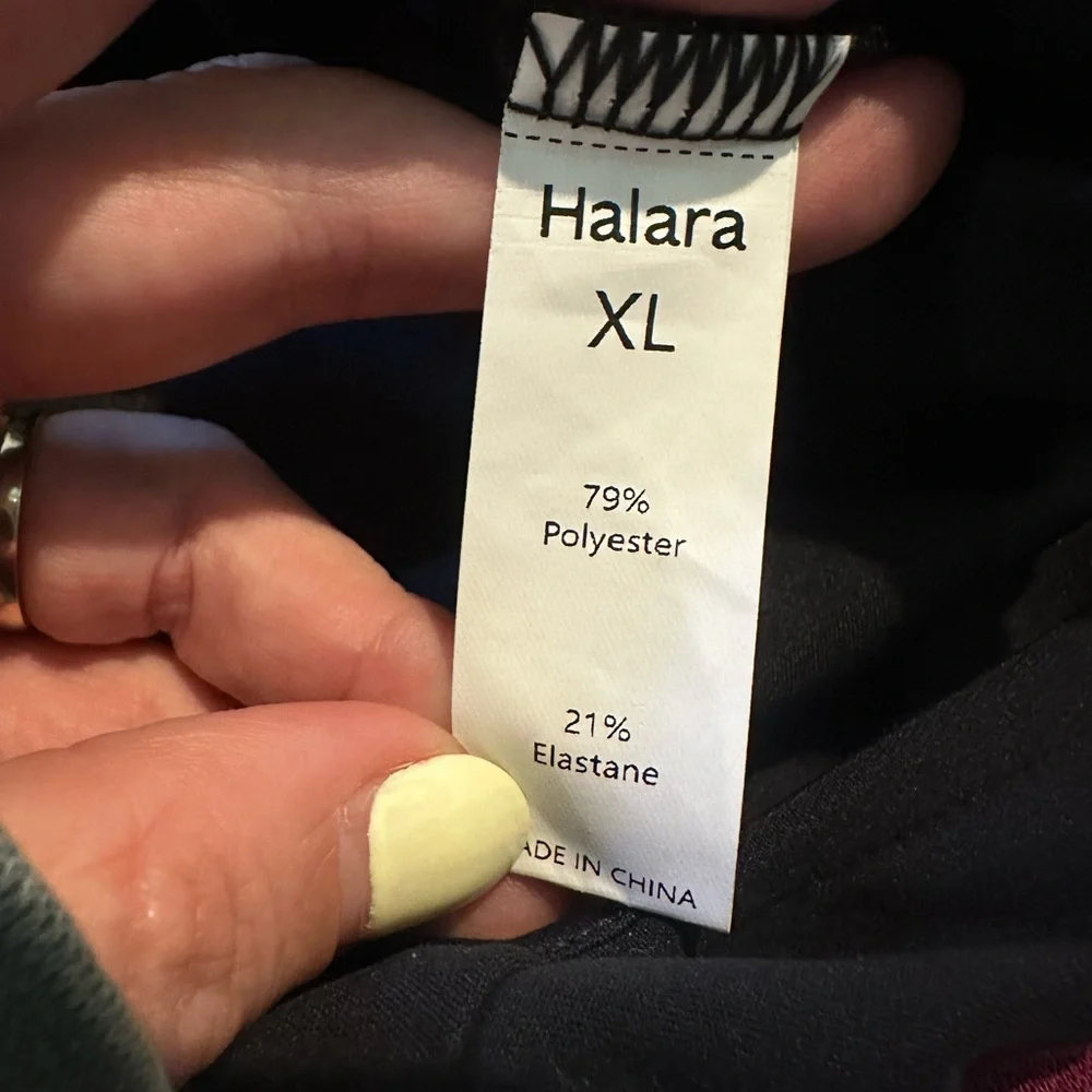 NWT Halara Xl Black Sleeveless Keyhole Jumpsuit Pockets Buttons Work - Picture 7 of 9